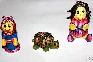 Clay Dolls and Tortoise