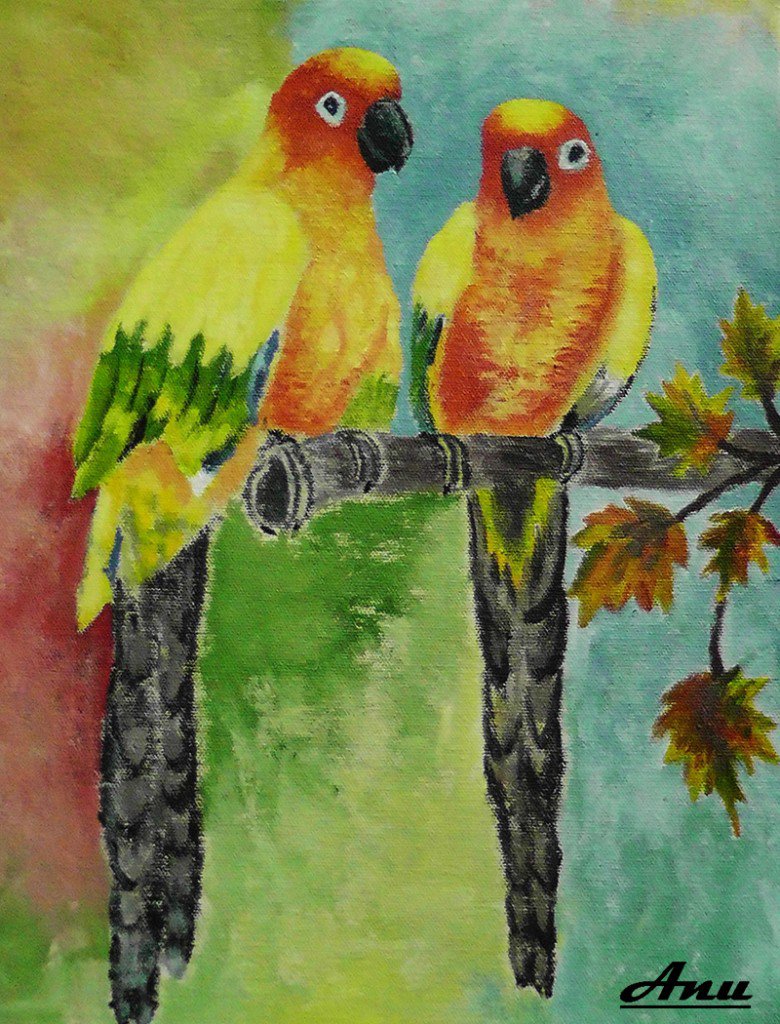 Two Parrot friends