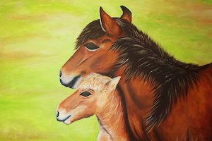 Calm horses – Mother & Child