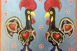 Rooster twins
